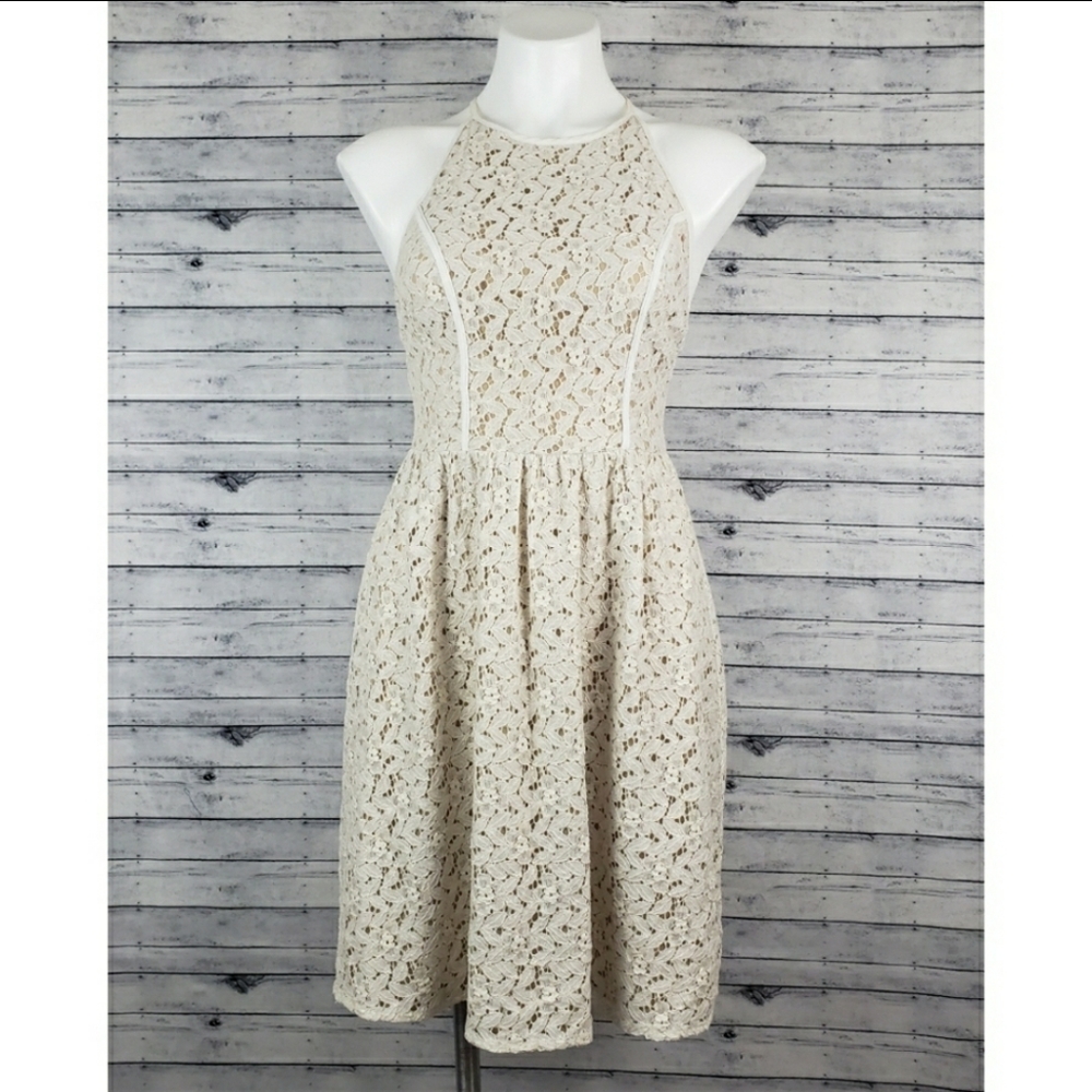 Ark & Co Cream Lace Tank Dress Sz Small